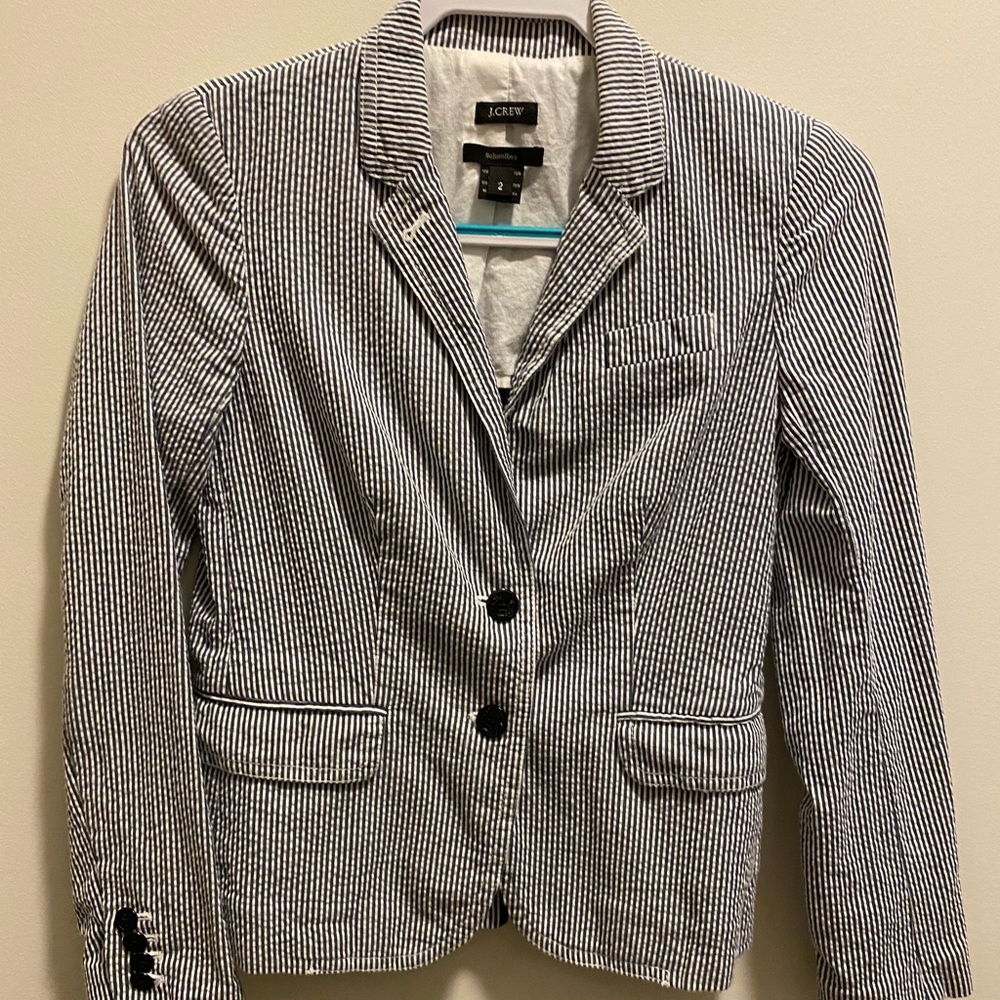 JCrew Seer Sucker blazer